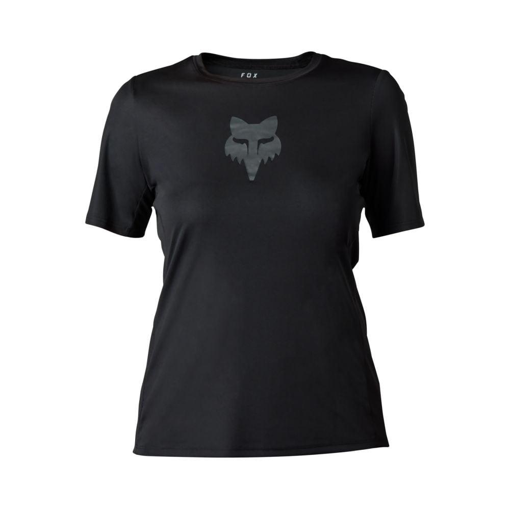 Fox W Ranger SS Jersey Foxhead 2023 - Liquid-Life #Wähle Deine Farbe_Black