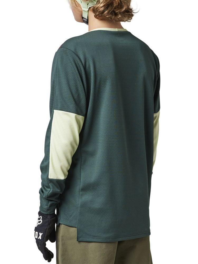 Fox Youth Defend LS Trikot - Liquid-Life #Wähle Deine Farbe_Emerald