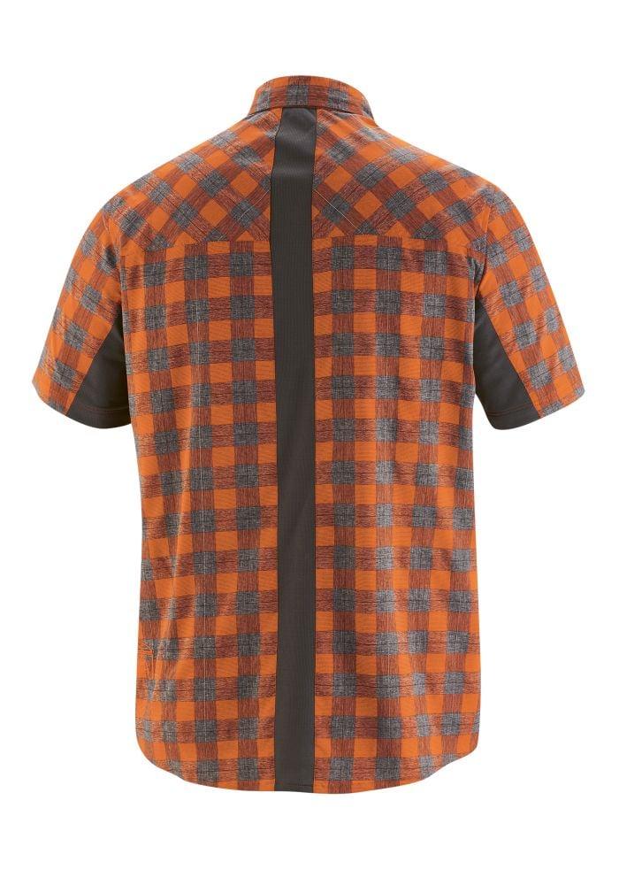 Gonso Bikehemd-1/2 Don - Liquid-Life #Wähle Deine Farbe_mandarin red check