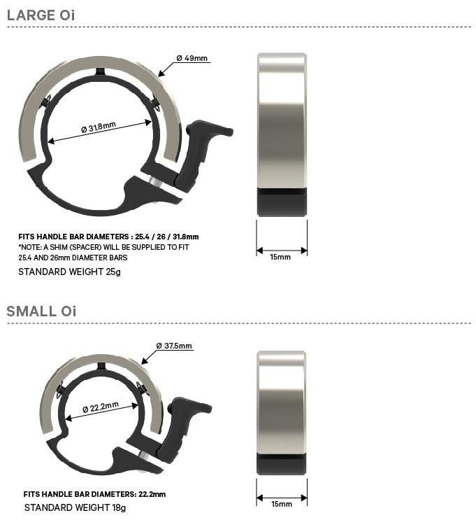 Knog Oi Classic Fahrradklingel - Liquid-Life