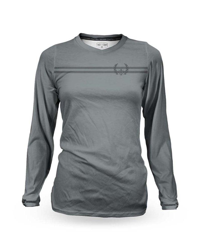 Loose Riders C/S Damen Longsleeve Trikot Laurel - Liquid-Life #Wähle Deine Farbe_Grey