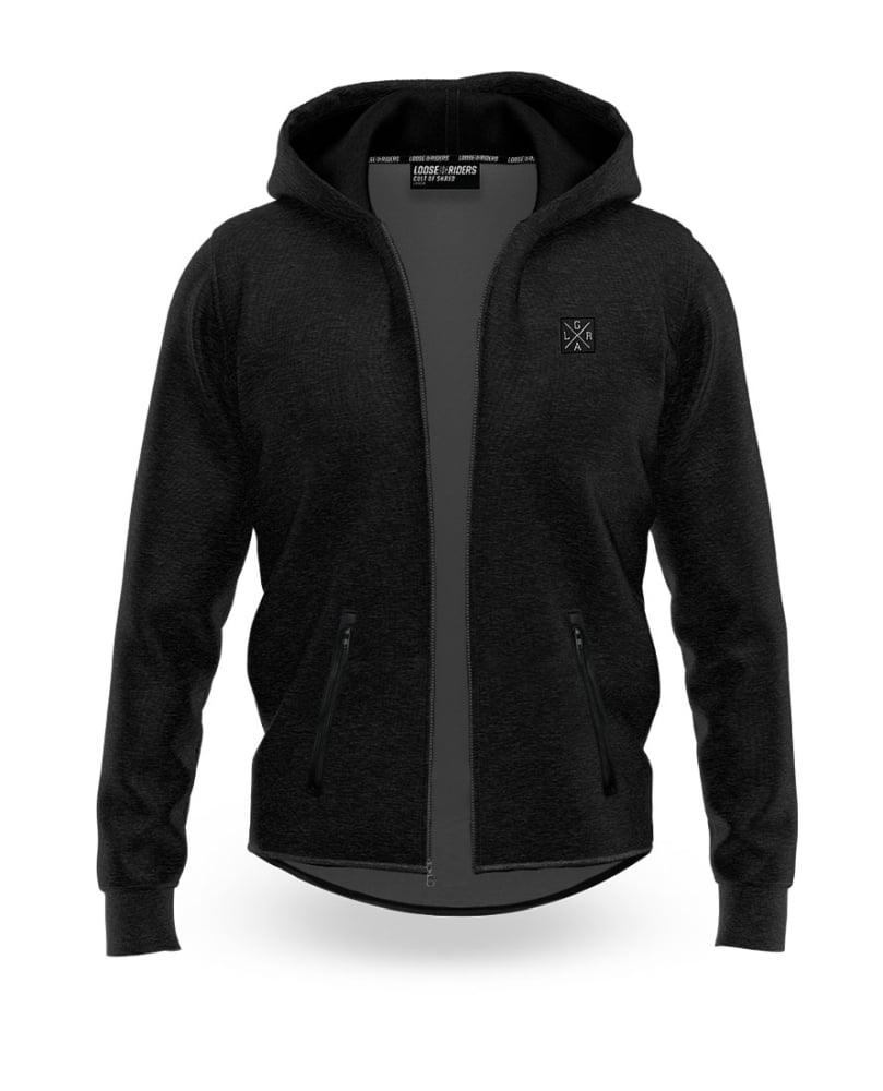 Loose Riders Fleece Zip Hoodies - Liquid-Life #Wähle Deine Farbe_Black