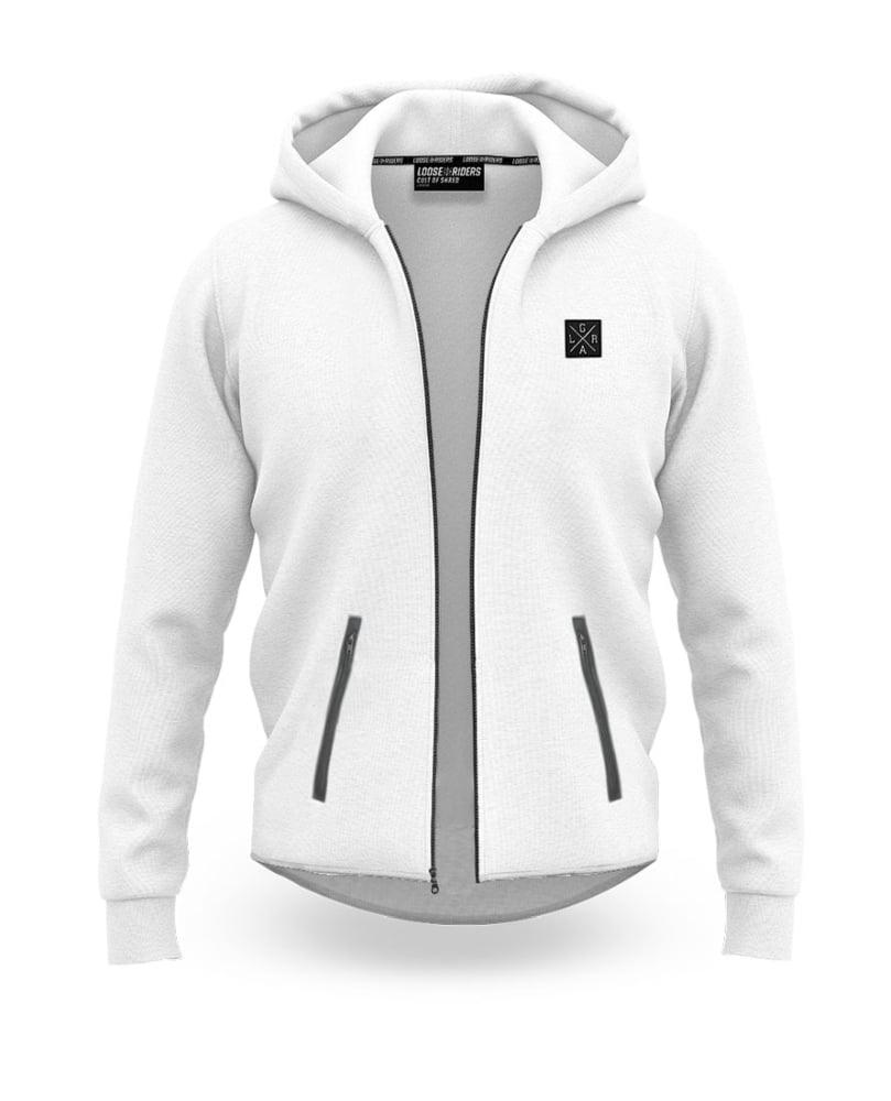 Loose Riders Fleece Zip Hoodies - Liquid-Life #Wähle Deine Farbe_White