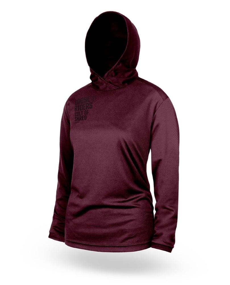 Loose Riders Women Hooded Jerseys - Liquid-Life #Wähle Deine Farbe_Burgundy