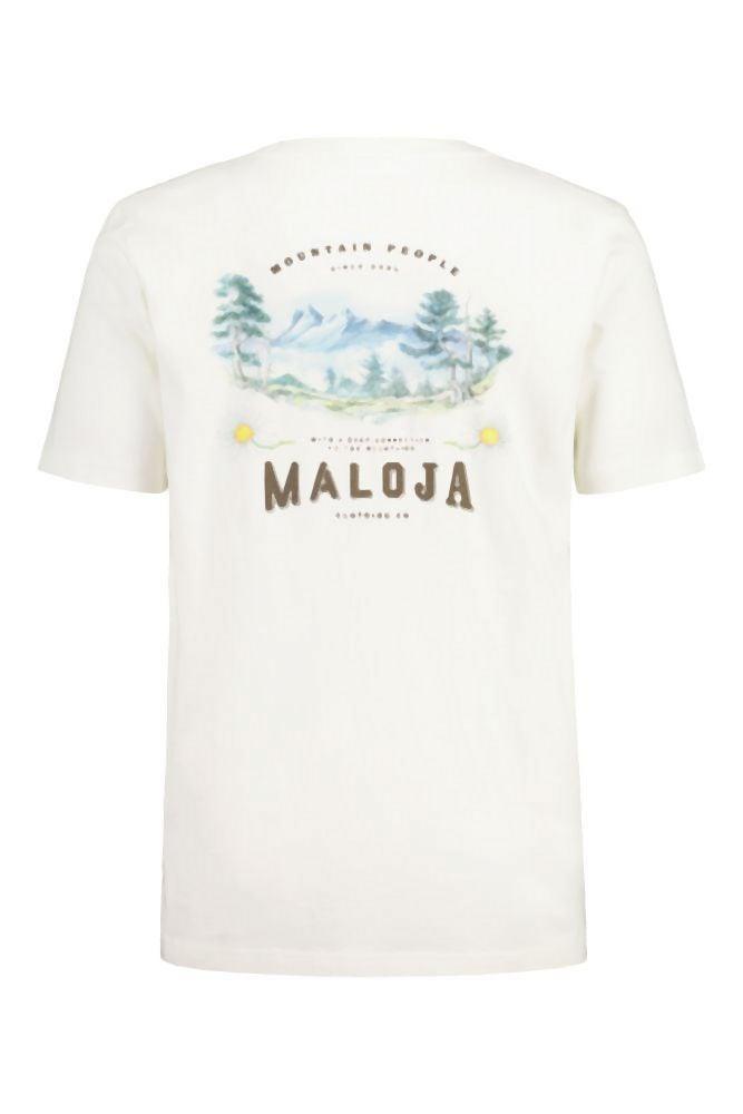 Maloja BrandhornM. Organic Cotton Tee - Liquid-Life #Wähle Deine Farbe_glacier milk