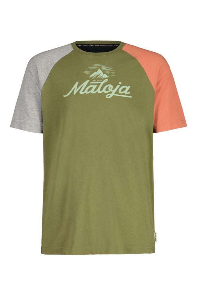 Maloja EtschM. Organic Cotton Tee - Liquid-Life #Wähle Deine Farbe_Moss Multi