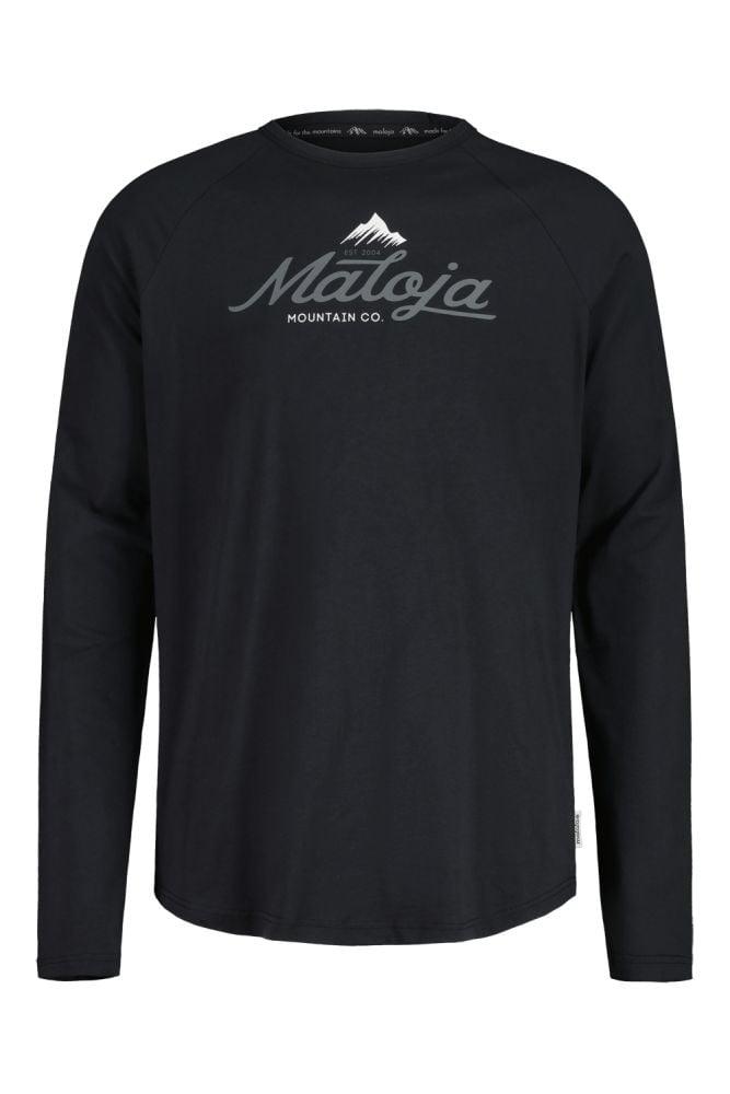 Maloja IfingerM. Traceable BioRe Longsleeve - Liquid-Life #Wähle Deine Farbe_Moonless