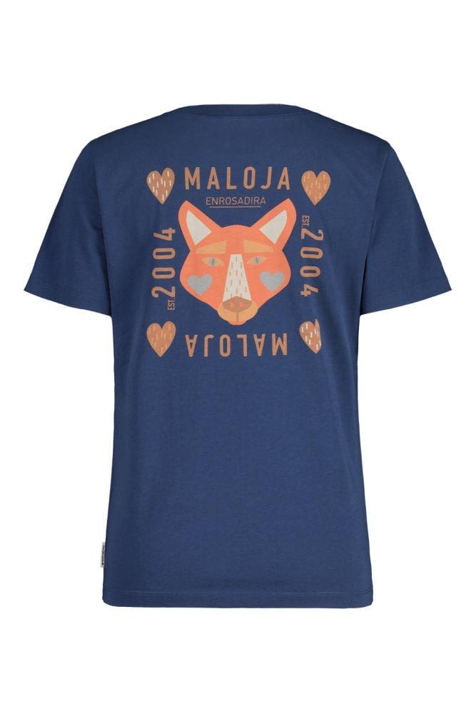 Maloja PlanbellM. Organic Cotton Tee - Liquid-Life #Wähle Deine Farbe_Midnight
