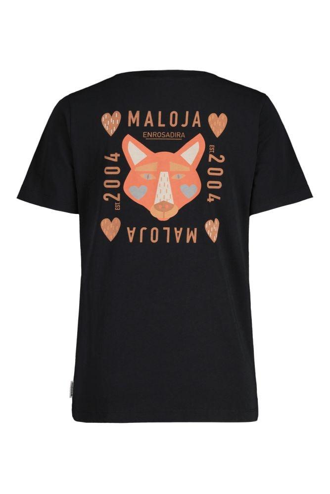 Maloja PlanbellM. Organic Cotton Tee - Liquid-Life #Wähle Deine Farbe_Moonless