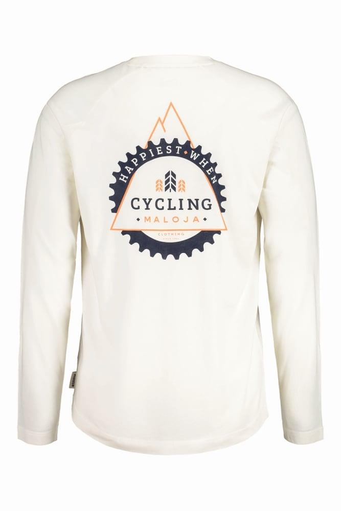 Maloja RauchschwalbeM. Longsleeve - Liquid-Life #Wähle Deine Farbe_Vintage White Cycling