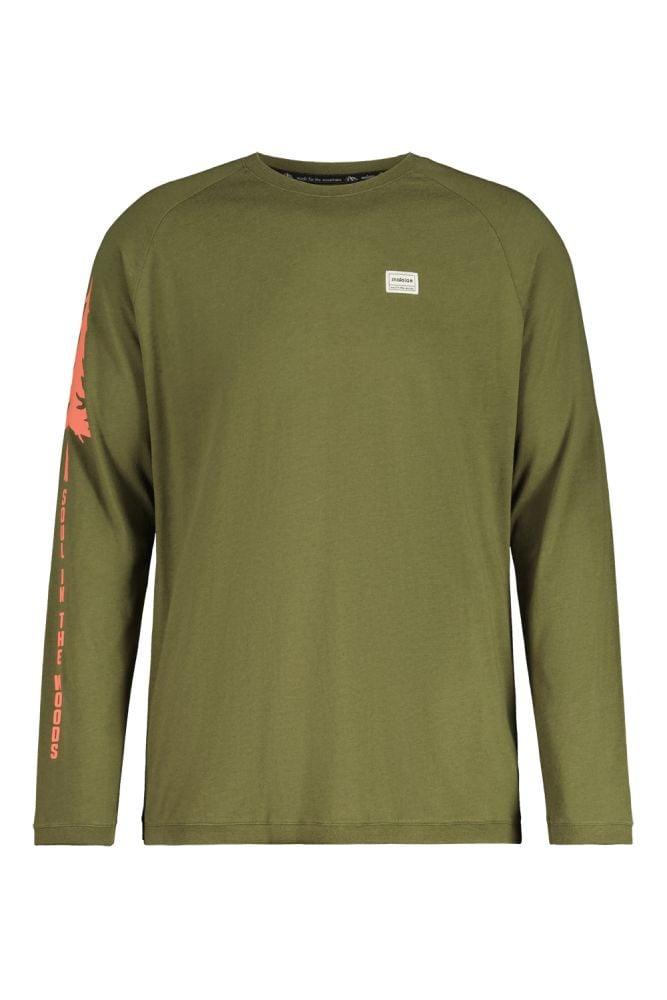 Maloja RigaisM. Wood Cotton Longsleeve - Liquid-Life #Wähle Deine Farbe_Moss