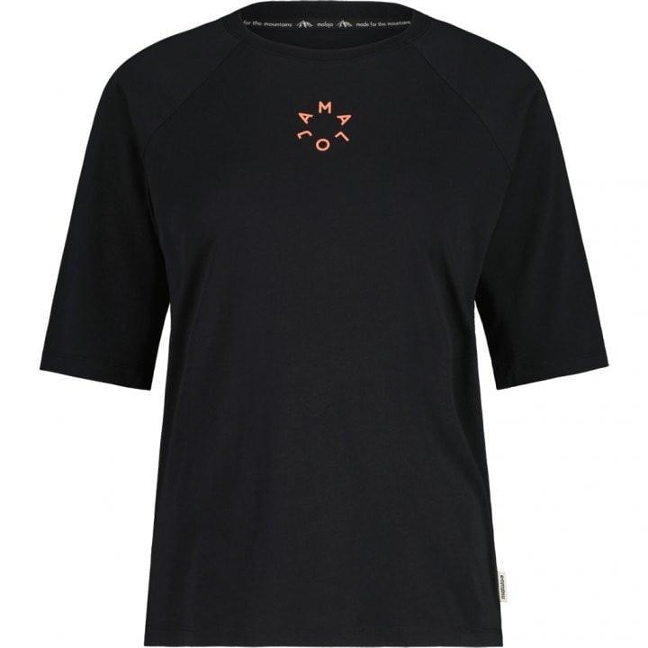 Maloja SupraM. Organic Cotton Tee - Liquid-Life #Wähle Deine Farbe_Moonless