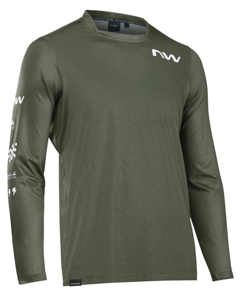 Northwave Bomb Jersey LS - Liquid-Life #Wähle Deine Farbe_Forest Green