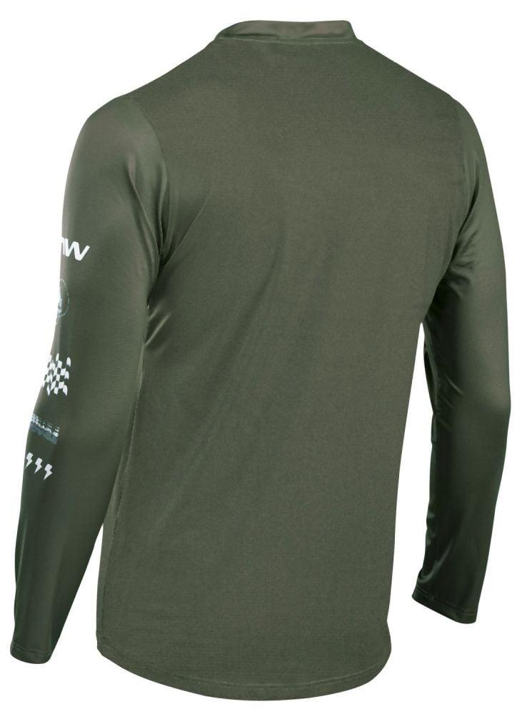 Northwave Bomb Jersey LS - Liquid-Life #Wähle Deine Farbe_Forest Green