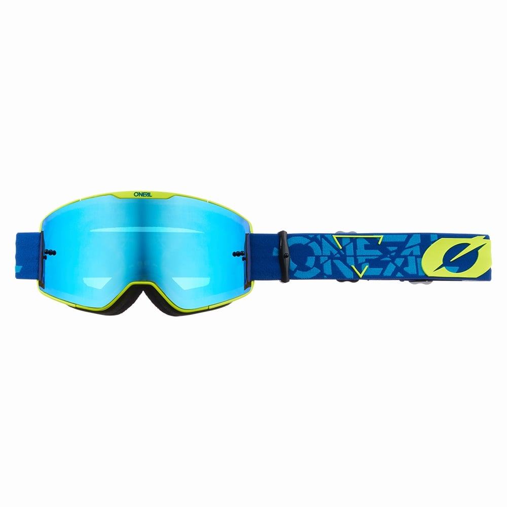 O'Neal B-20 Goggle Strain - Liquid-Life #Wähle Deine Farbe_radium blue/neon yellow