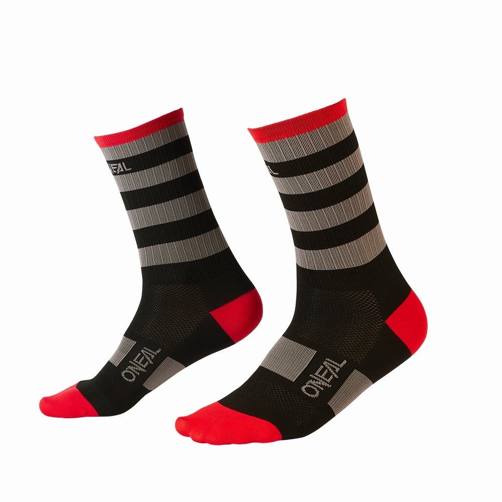 O'Neal MTB Performance Sock - Liquid-Life #Wähle Deine Farbe_Stripe black/gray/red