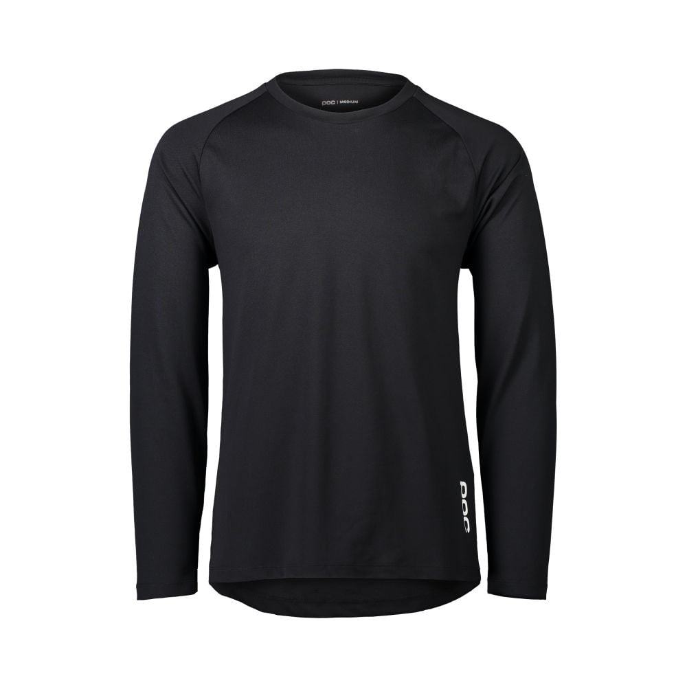 POC Essential DH LS Jersey - Liquid-Life #Wähle Deine Farbe_Carbon Black