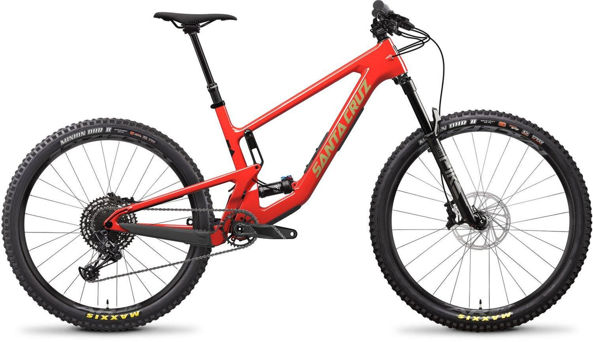 rennrad santa cruz 5010 C R Gloss Red – Agiles Trail-Fully für maximalen Spaß Size:K12 Einmalhandschuhe Nitril ungepudert carbon pedale rennrad Fahrrad with 170mm travel