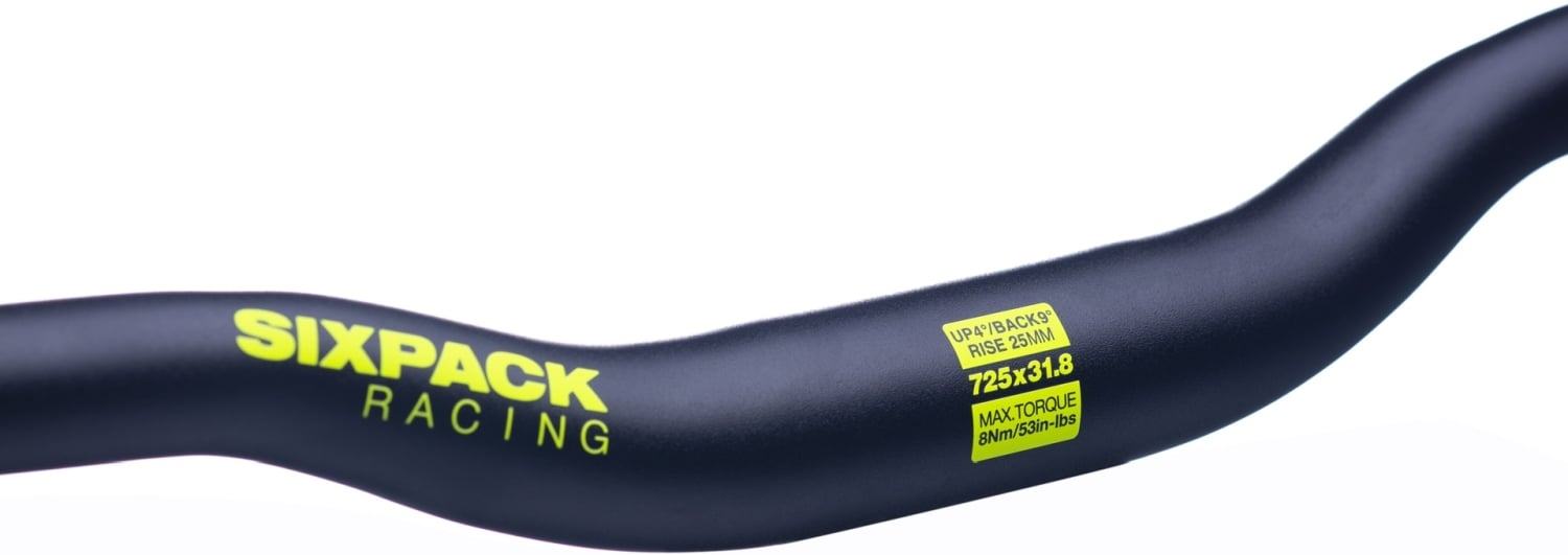 Sixpack Lenker Menace 725 x Ø31.8 - Liquid-Life #Wähle Deine Farbe_Black/Neon-Yellow