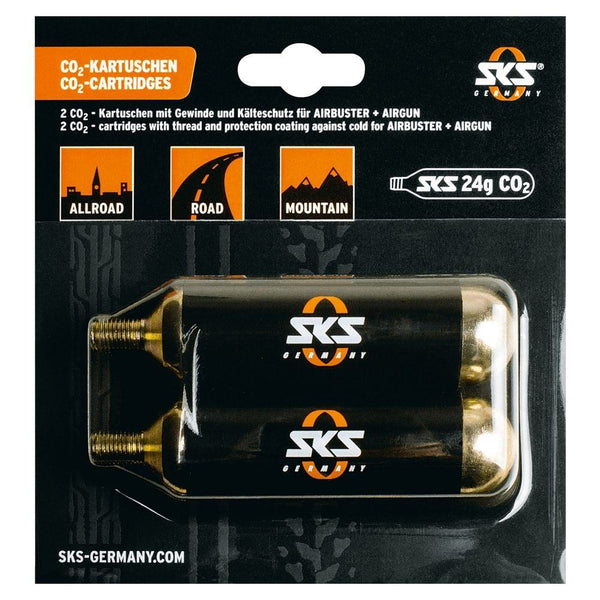 co2 kartuschen rennrad SKS CO2 Kartuschen-Set 24g: Pralle Reifen in Sekunden