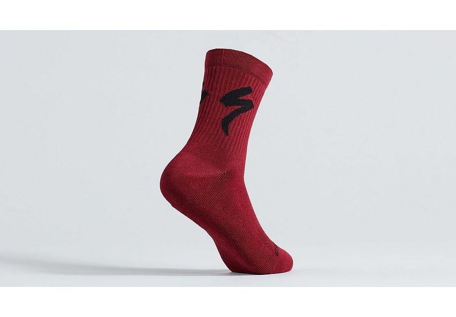 Specialized Cotton Tall Logo Sock - Liquid-Life #Wähle Deine Farbe_Maroon