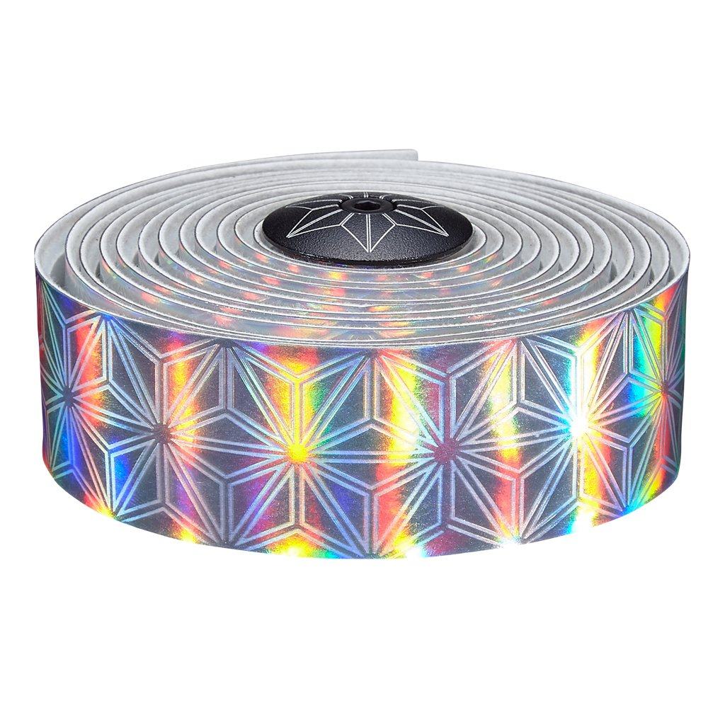 Supacaz Prizmatik Tape - Lazer Hologram w/ Ano Black Plugs - Liquid-Life