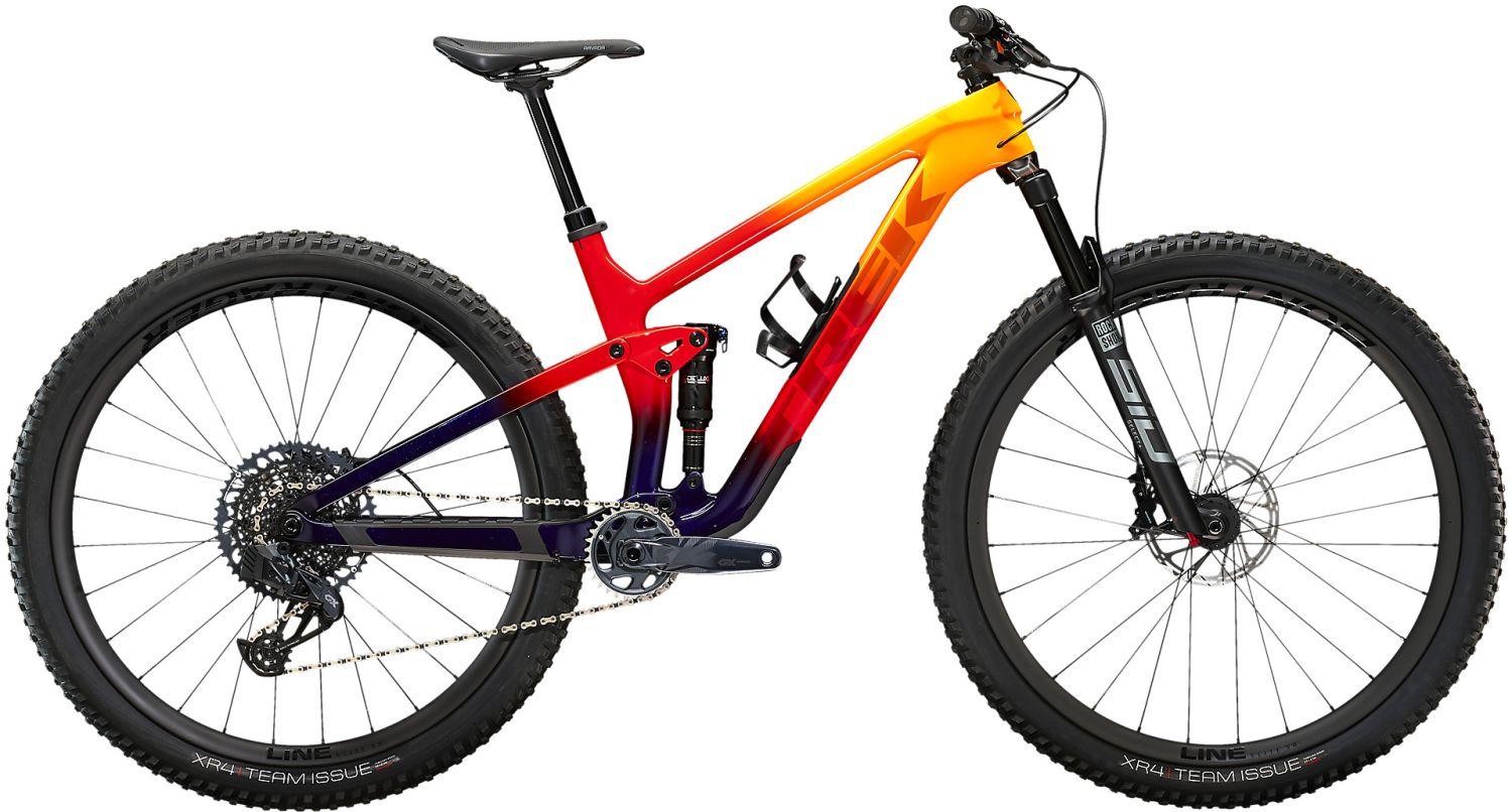 Trek Top Fuel 9.8 GX AXS Marigold to Red to Purple Abyss Fade - Liquid-Life