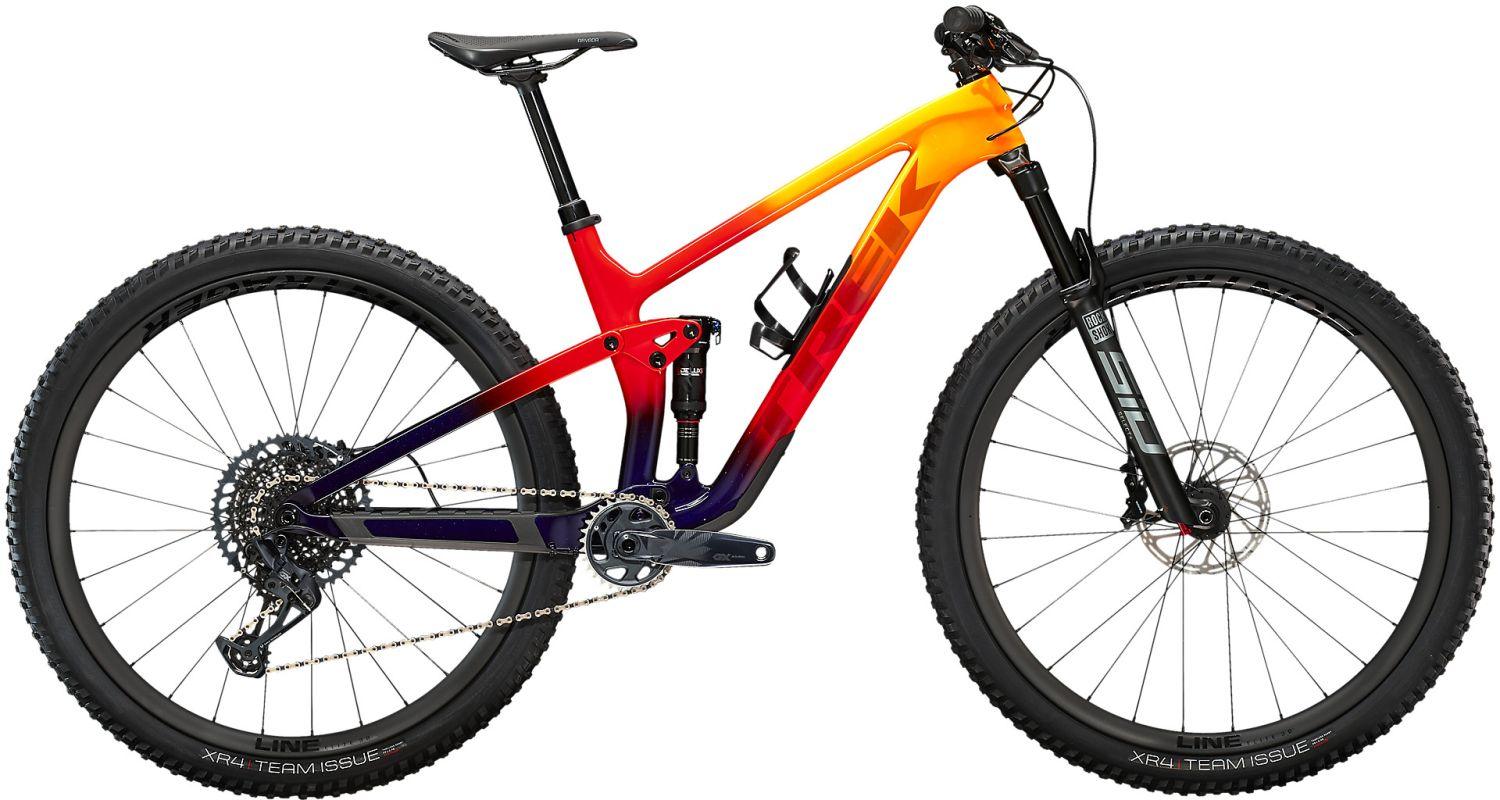 Trek Top Fuel 9.8 GX Marigold to Red to Purple Abyss Fade - Liquid-Life