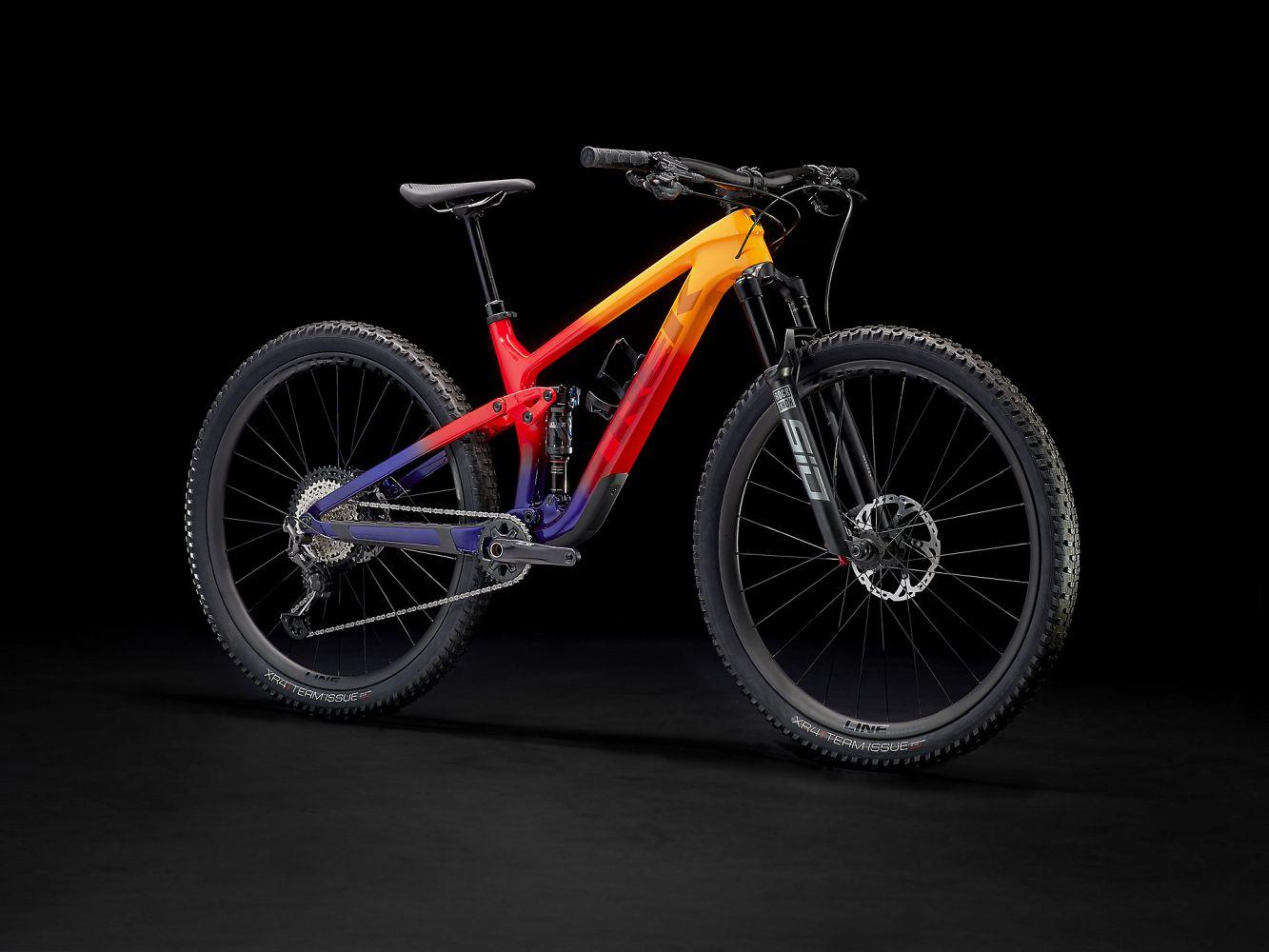 Trek Top Fuel 9.8 XT Marigold to Red to Purple Abyss Fade - Liquid-Life