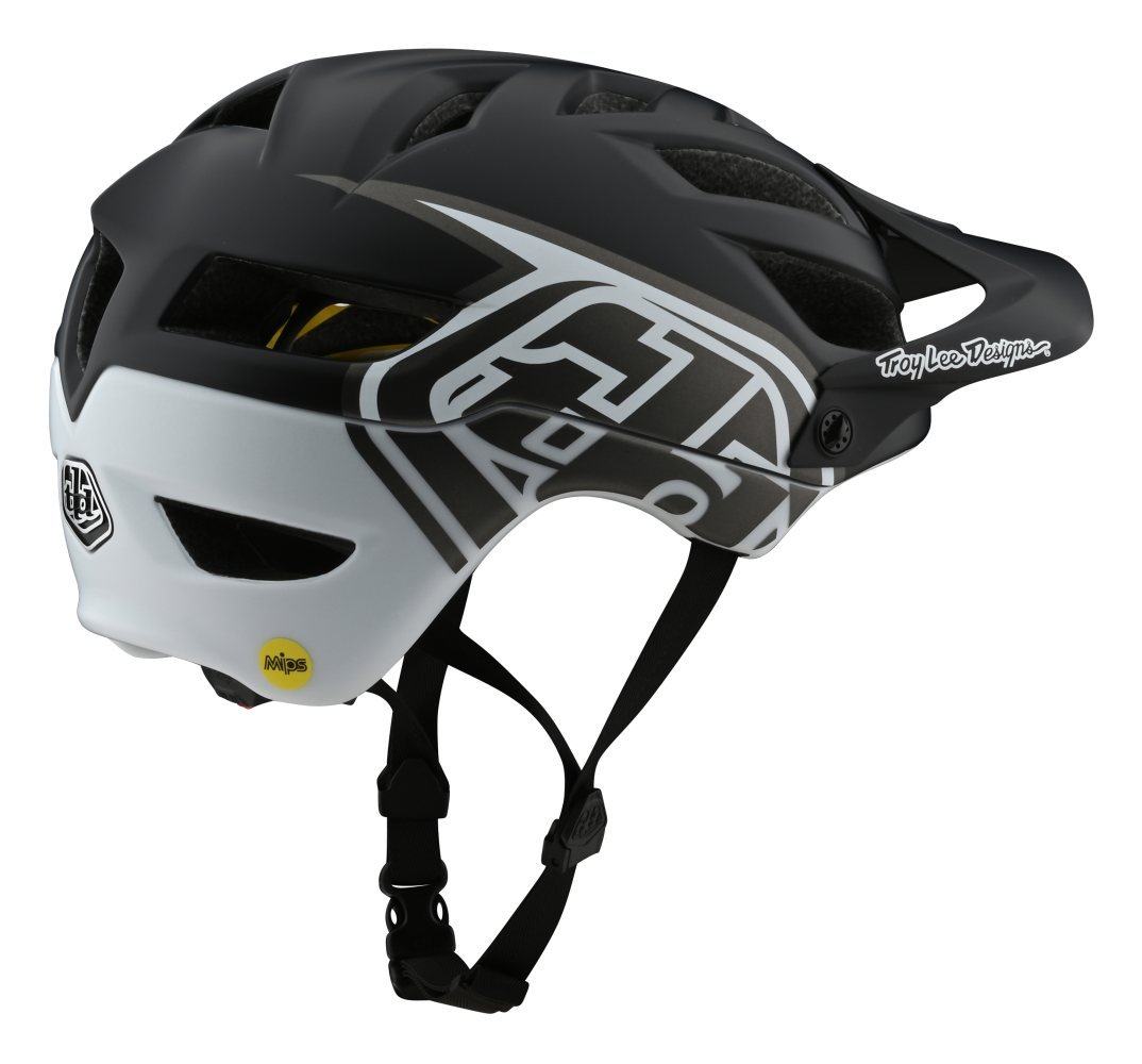 Troy Lee Designs A1 Helmet Mips Classic - Liquid-Life #Wähle Deine Farbe_Black/White