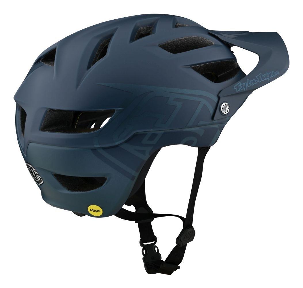 Troy Lee Designs A1 MIPS Helm Classic - Liquid-Life #Wähle Deine Farbe_Slate blue