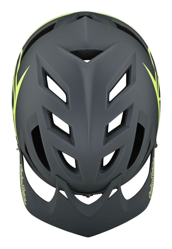 Troy Lee Designs A1 MIPS Helm Classic - Liquid-Life #Wähle Deine Farbe_gray/yellow