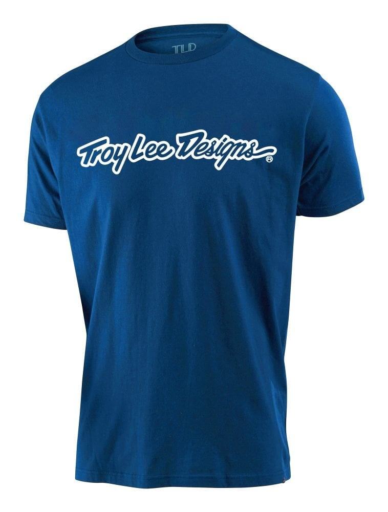 Troy Lee Designs Signature Tee - Liquid-Life #Wähle Deine Farbe_Navy