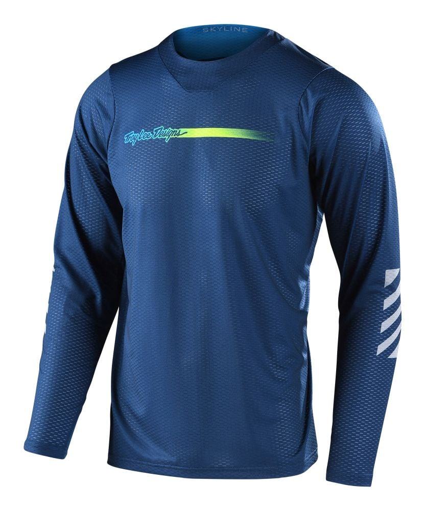 Troy Lee Designs Skyline Air LS Jersey Channel - Liquid-Life #Wähle Deine Farbe_dark slate blue