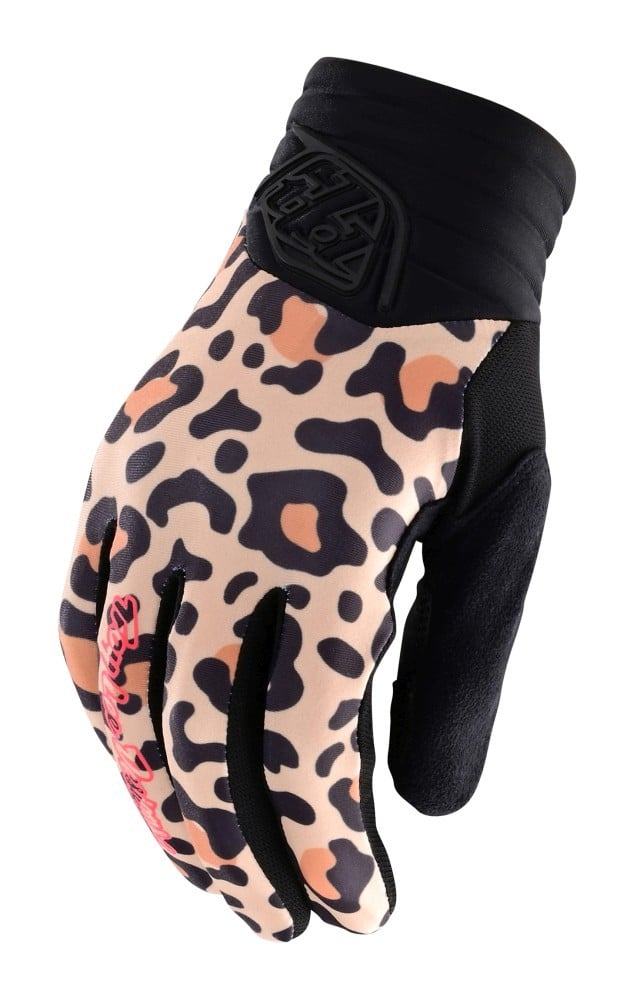Troy Lee Designs Womens Luxe Glove Leopard bronze - Liquid-Life