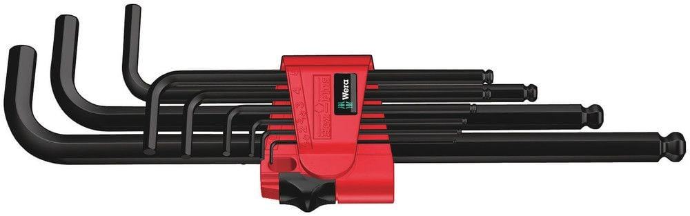 Wera 950/9 Hex-Plus 6 Winkelschlüsselsatz, metrisch, BlackLaser, 9-teilig - Liquid-Life