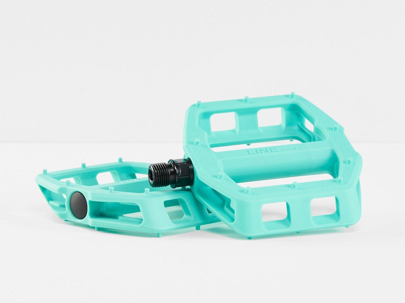 Bontrager Pedal Line Comp Flat Pedal Set - Liquid-Life #Wähle Deine Farbe_Miami Green
