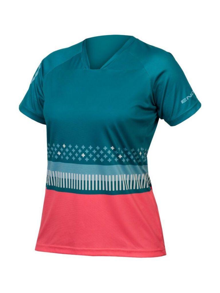 Endura Damen SingleTrack Print T - Liquid-Life #Wähle Deine Farbe_Fichtgrün
