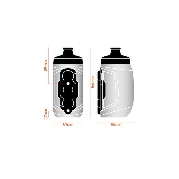 Fidlock TWIST bottle 450 kids + bike base Clear - Liquid-Life