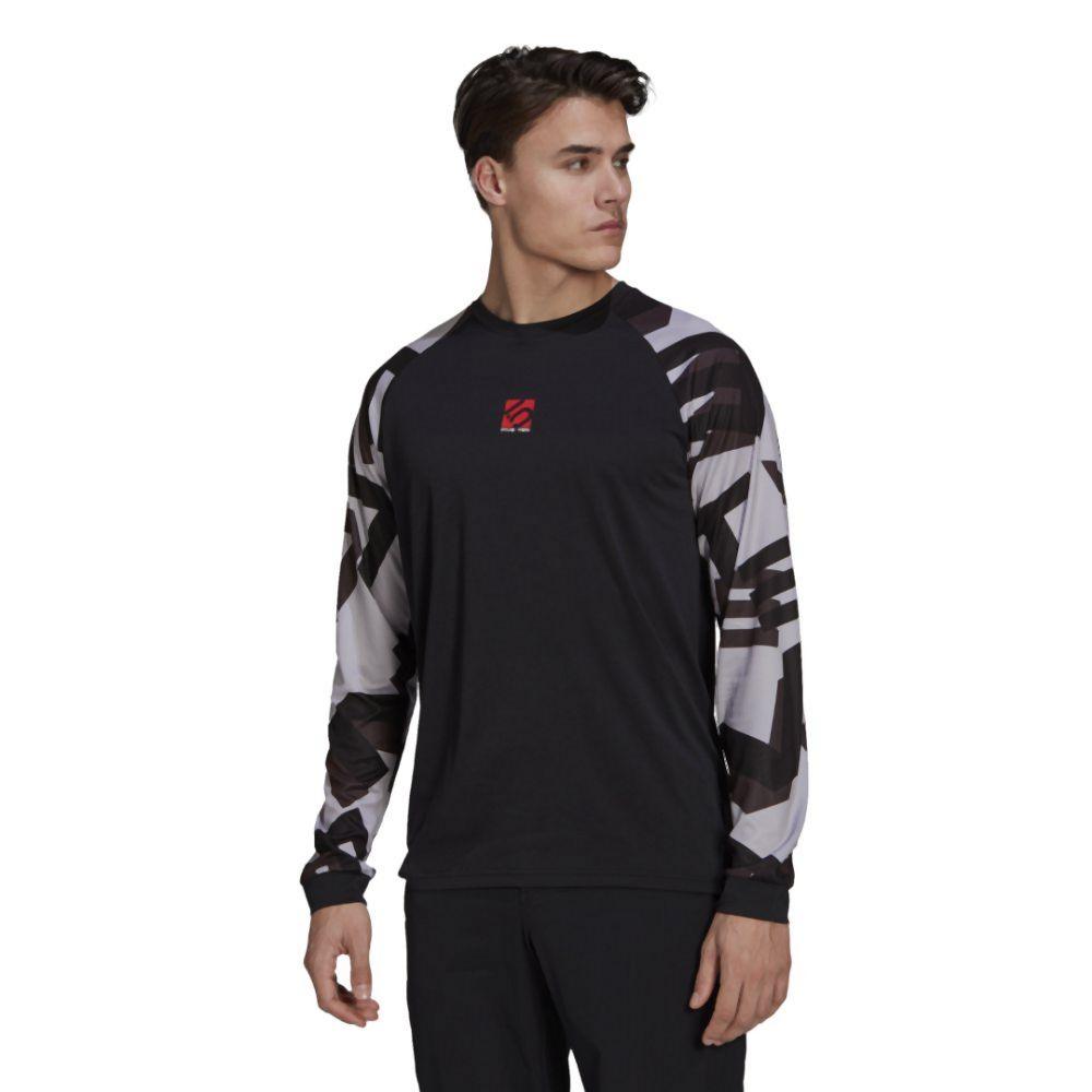 FiveTen TrailX Long Sleeve T-shirt - Liquid-Life #Wähle Deine Farbe_Black/Light Granite