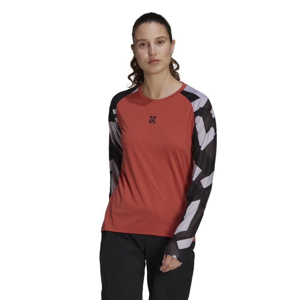 FiveTen W THE Trail Long Sleeves Tee - Liquid-Life #Wähle Deine Farbe_Crew Red/Sand