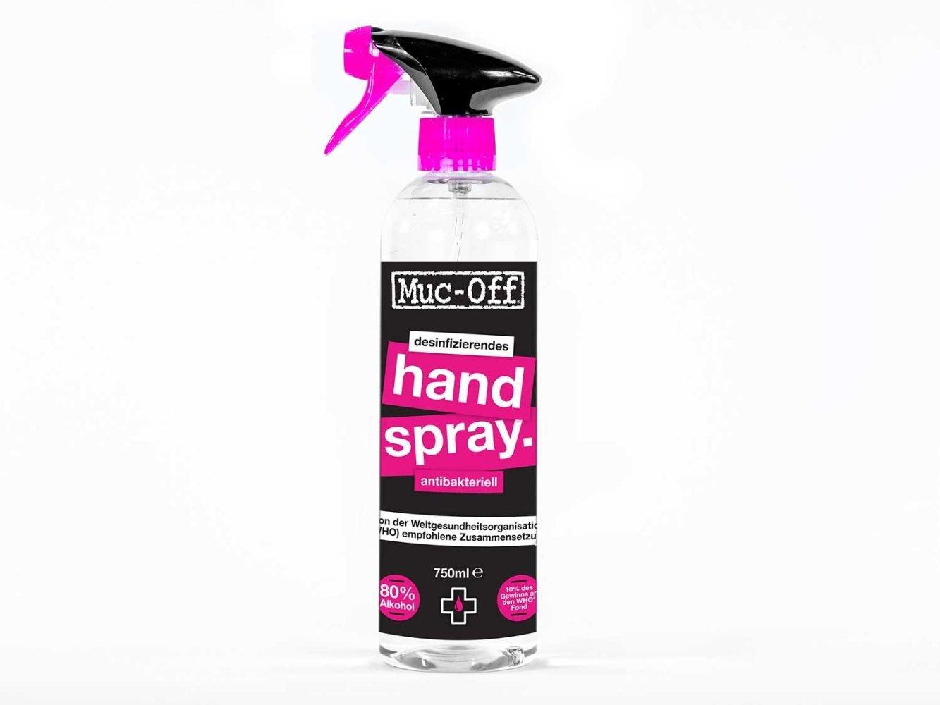 Muc Off Antibacterial Hand Sanitising Spray - Liquid-Life